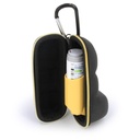CASEMATIX Asthma Inhaler Case with Lanyard and Clip On Keychain Carabiner, Inhaler Holder Extended to Fit Standard Rescue and New Albuterol Inhaler 장치 최대 4 인치 - Asthma Case 만 포함