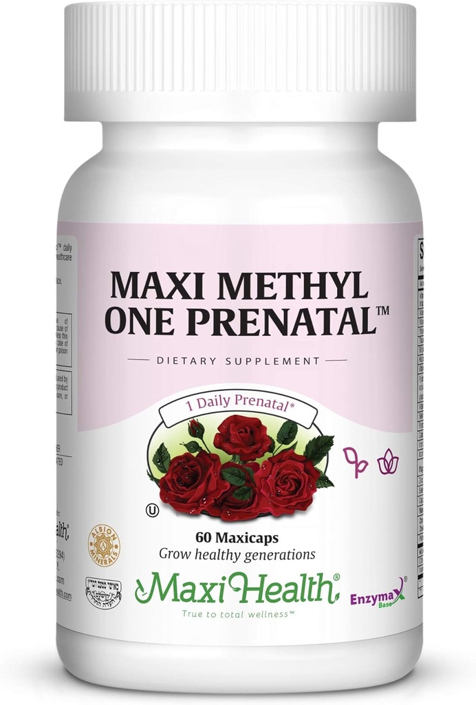 Methylated Folate와 Gentle 철, 60 조사를 가진 Day Prenatal 공식 당 Maxi 하나