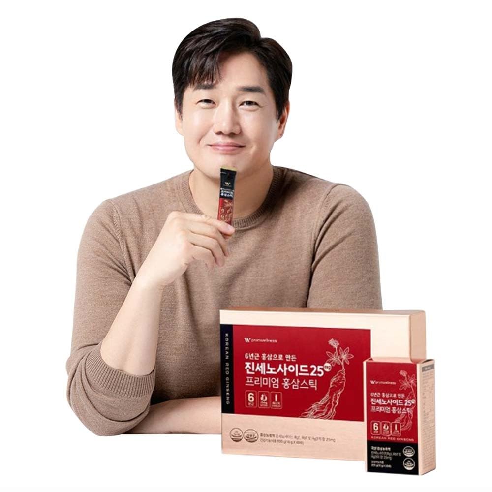 K-Herb 프리미엄 한국 레드 인삼 스틱 액체 휴대용 스틱 Korean Red Ginseng Extract No Preservatives (Ginsenoside 25mg 60P)