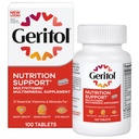Geritol, Multivitamin 보충교재, B 비타민, 산화 방지제, 비타민 C, E & D 및 철, 26 정유 및 무기물, 글루텐 자유로운, 비 GMO, 인공 감미료 없음, 100개의 정제를 포함합니다
