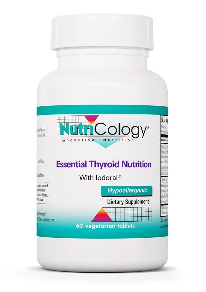 Iodoral을 가진 Nutricology Thyroid 영양 - 남자 & 여자를 위한 갑상선 지원, Thyroid Complex 보충교재, 갑상선 건강, Iodine - 60 조사