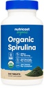 Nutricost 유기 Spirulina 500mg, 240 정제 - 글루텐 무료, 비 GMO