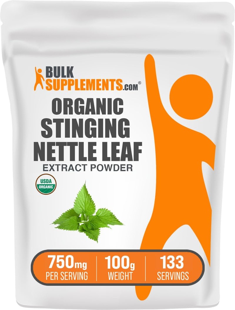 BulkSupplements.com 유기 스팅 Nettle 추출 분말 - Nettle Leaf Extract, 초본 보충 - Vegan & Gluten 무료, 봉사 당 750mg, 100g (3.5 oz) (팩 1)