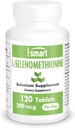SuperSmart - L-Selenomethionine 하루 200mcg (셀레늄 보충) - 높은 흡수 - 필수 추적 미네랄 | 비 GMO 및 글루텐 무료 - 120 정제