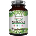 Vegan Omega 3 - Carrageenan 자유로운 식물 근거한 Algal DHA/EPA- 60 Veggie Softgels - 지원 뇌, 심장 & Prenatal 건강 - 필수 지방산 보충교재