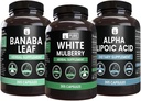 PURE ORIGINAL INGREDIENTS 백색 Mulberry의 알파 Lipoic 산, Banaba 캡슐 뭉치 (365의 캡슐), 확인되는 순수한 & Undiluted, 실험실