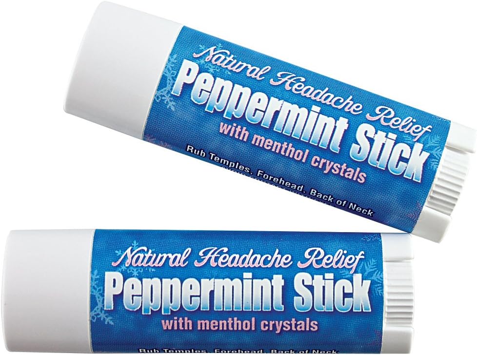 Peppermint 스틱 Menthol 크리스탈 로즈마리 두통 구호 (Set of 2)