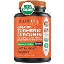 Black Pepper Highest Potency USDA 인증을 가진 유기 심황 보충교재 [Non-GMO 유기 Curcumin 2115mg] 산화 방지제 합동 & 면역 지원 120 정제