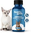 Cats Dissolvable,Homeopathic, Liver Detox 및 Nutrient 흡수를 위한 소화적인 Feline 보충교재를 위한 Hepatic Liver 지원 100% 자연적인, 화학물질 또는 첨가물의 자유로운, 400 알약