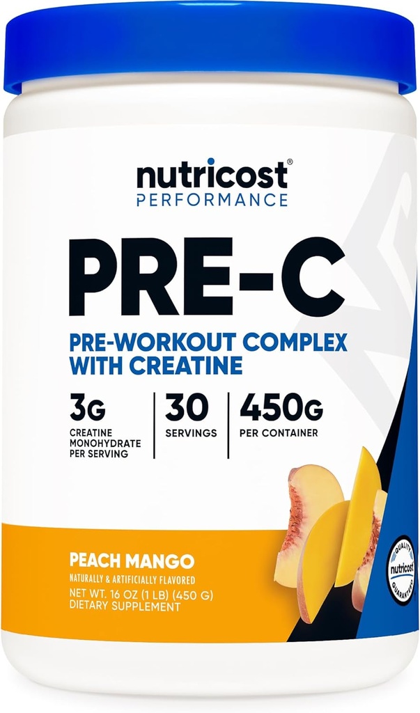 Creatine (Peach Mango | 30 서빙) 분말 - Boost Fintess Routines, 450g