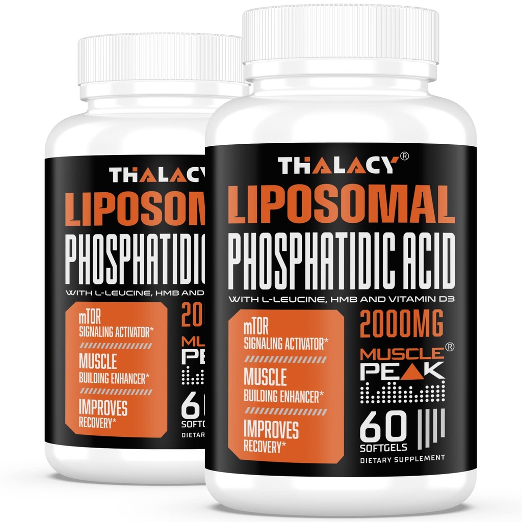2000mg Liposomal Phosphatidic 산 (PA) | 근육 건축업자, 남자 & 여자를 위한 높은 흡수 근육 건물 보충교재 | 근육 게인, mTOR 단백질 종합 & Lean 몸 질량, 힘, 120의 캡슐