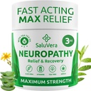 Neuropathy 고통 구호 크림 - 발, 발가락, 손, 알로에 Vera, Arnica, MSM 비타민 B6 및 빠른 행동 구호 3oz를 위한 Menthol를 위한 최대 힘 Nerve 고통 의지