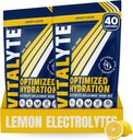 Vitalyte Electrolyte 분말 음료 혼합, Isotonic Electrolyte Hydration 혼합, 글루텐 무료 포스트 운동 분말 혼합, 2, 35 온스 팩. 각, 레몬 맛
