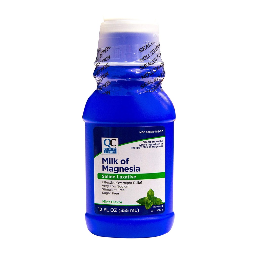 Magnesia Mint 맛의 품질 선택 우유 12 Fl Oz (6 팩)