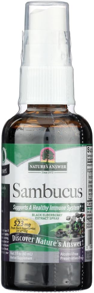 자연 답변 Sambucus 스프레이