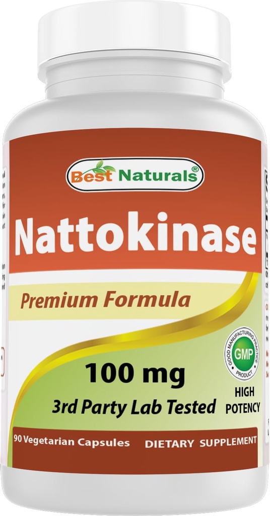최고의 자연 Nattokinase, 2000 FU, 100 Mg, 90 채식 캡슐