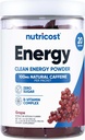 Nutricost Energy Complex Stickpack (20 서빙) 포도 맛 - 글루텐 - 무료 + 비 GMO