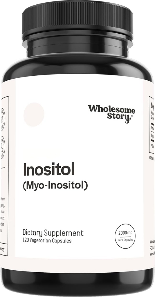 전체 스토리 Myo-Inositol 보충교재 | Inositol 분말 캡슐 | Myoinositol | 2000mg Per 서빙 | 캡슐 당 500mg | 남성과 여성용성 보충교재 | 비타민 B8 | 120 캡슐
