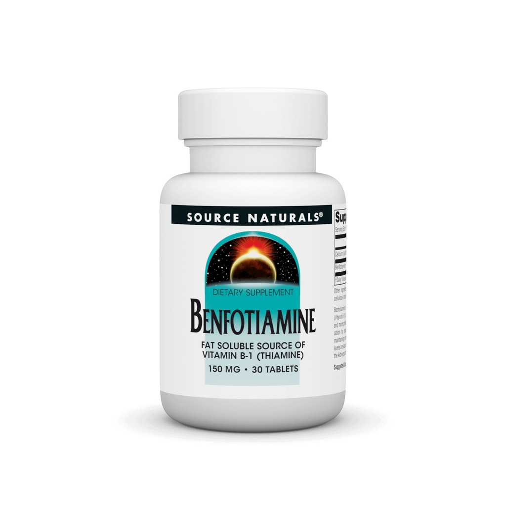 근원 자연적인: Benfotiamine, 비타민 B-1 (Thiamine)의 뚱뚱한 가용성 근원 150 mg 30 정제
