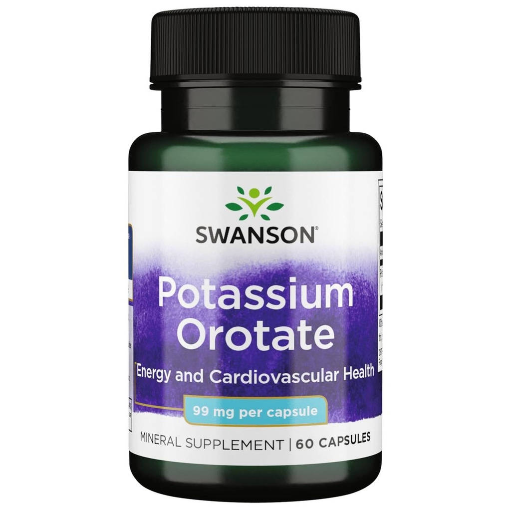 Swanson 칼륨 Orotate 99 밀리그램 60 캡슐