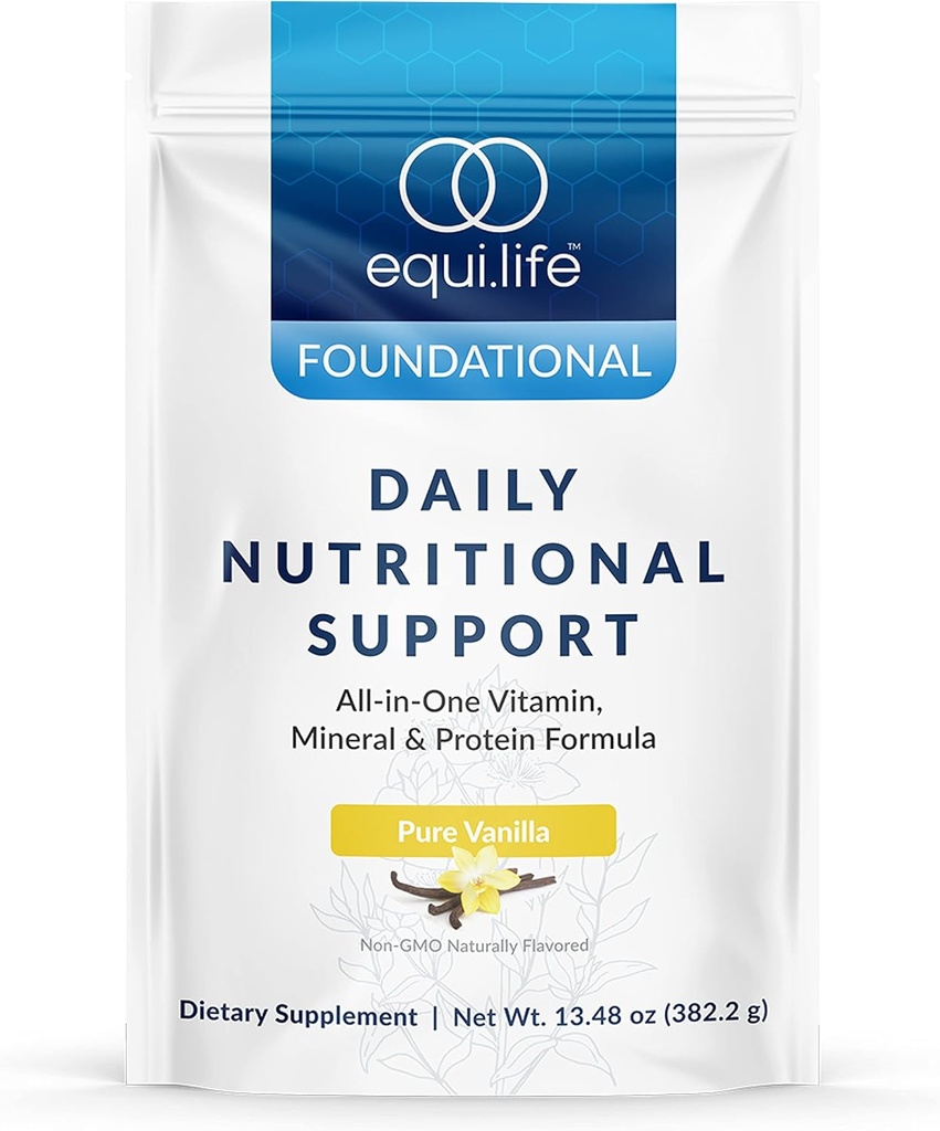 Equilife 매일 영양 지원, 올인원 Multivitamin 식사 보충, 순수한 바닐라 풍미, 15G 식물 단백질, 에너지, 소화, & 피부, 14의 서빙을 포함하여 전반적인 웰빙을, 지원합니다