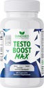 Testo Boost Max - 남성용 천연 체력 부스터 - Fortified Natural Energy, Stamina 및 Strength Booster
