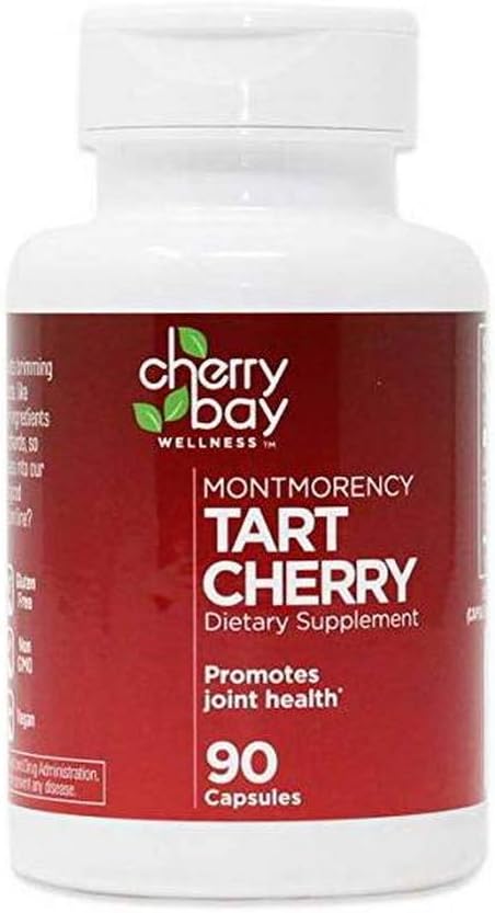 Montmorency Tart Cherry Dietary Supplement 480mg | 90 Count | Non-GMO & Gluten Free | 도움 지원 합동 건강