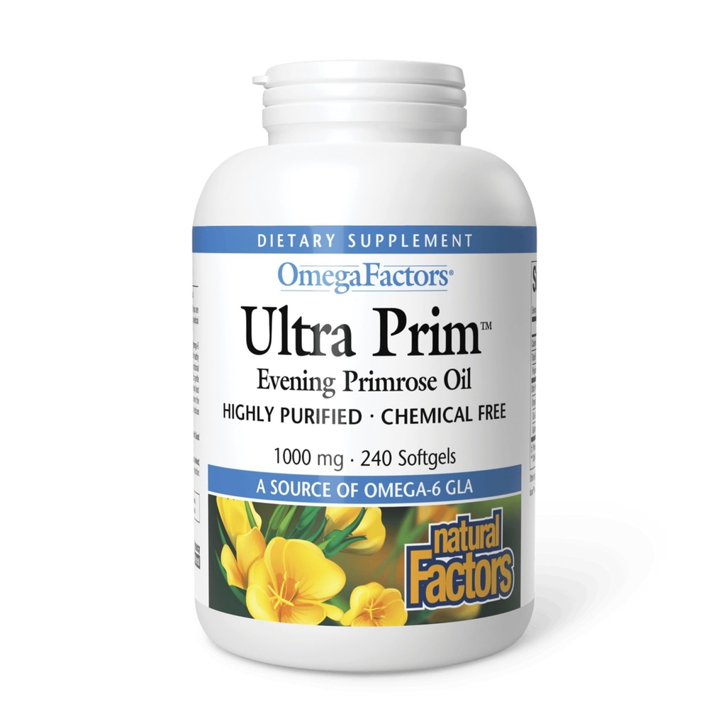 자연적인 요인에 의하여 오메가 요인, 매우 Prim 저녁 Primrose 기름은, Omega-6 GLA, 240 softgels (240 서빙)를 가진 여자와 면역 상태를 승진시킵니다