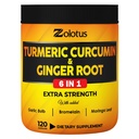 1개의 Turmeric Curcumin에 대하여 6 + Ginger 캡슐, Ginger, 마늘 전구, Bromelain, Moringa, 까만 고추를 가진 95% Curcuminoids - 120의 캡슐