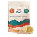 Digestive Enzymes & Magnesium Glycinate, On-The-Go Travel 7 Pack의 야간 프리 바이오 틱 섬유 분말 | 여성 및 남성을위한 Gut Health Supplement - Bloating Relief Soluble 및 Insoluble Fiber