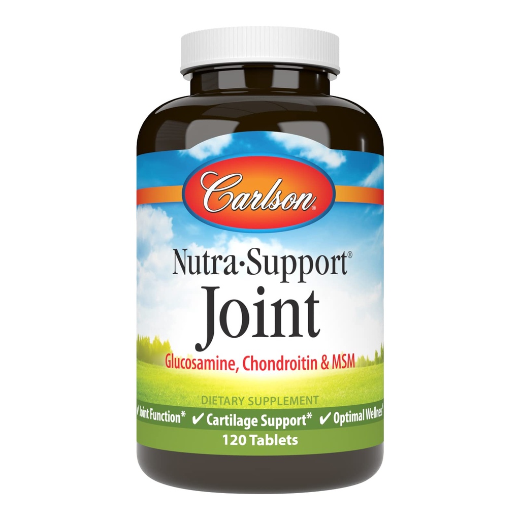 Carlson - Nutra-Support, Glucosamine Chondroitin & MSM의 합동 기능, 연골 지원 & 최선 웰니스, 120의 정제