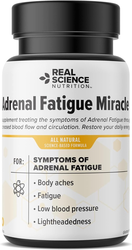 Adrenal Fatigue Miracle - 건강한 아드레날린 동맥 기능을 지원하기 위해 공식화 된 영양 보충, 피로를 완화하는 데 도움이 될 수있다, 스트레스, 에너지 수준을 향상