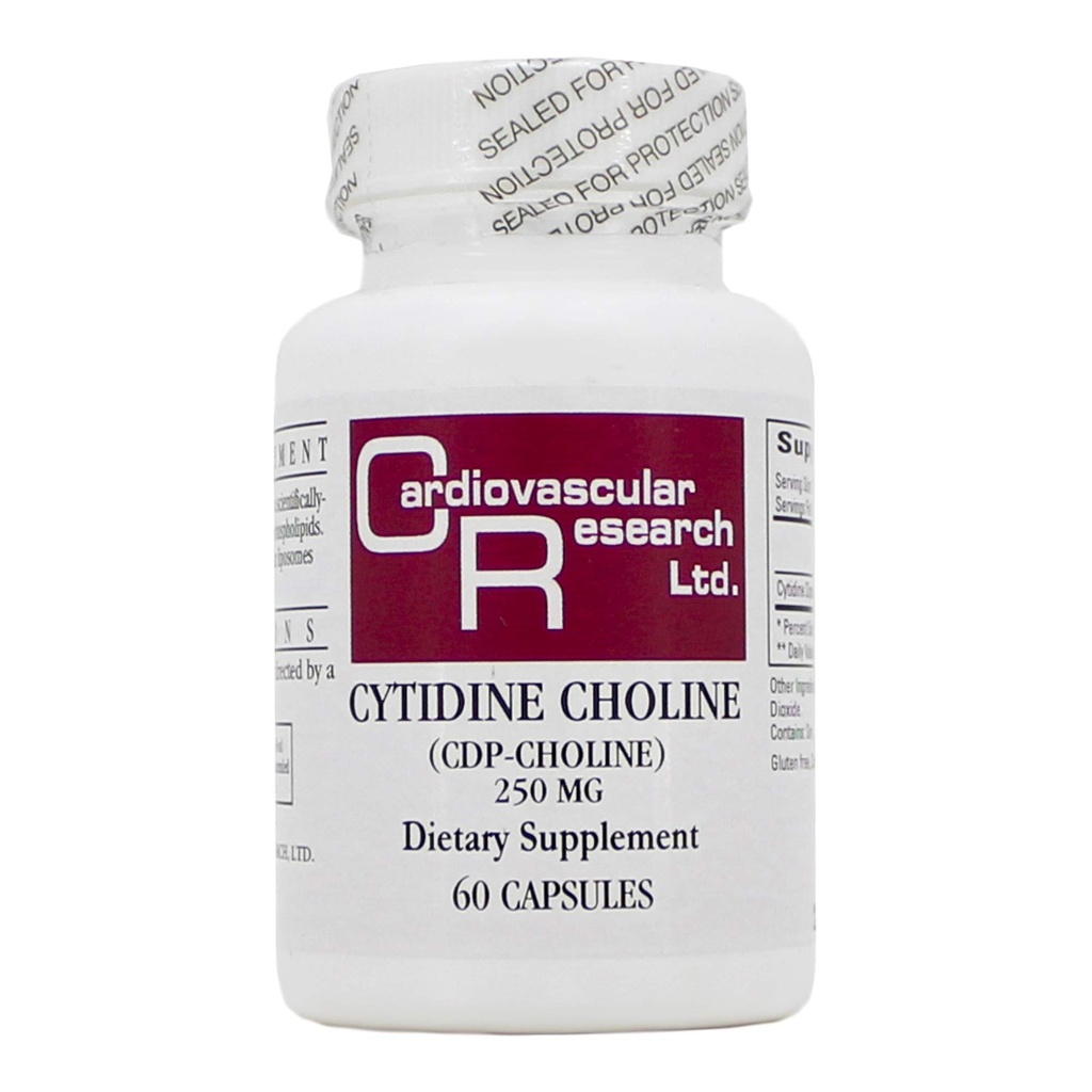 Cytidine Choline/CDP 250mg 60 모자 - 생태적인 공식 심장 혈관 연구