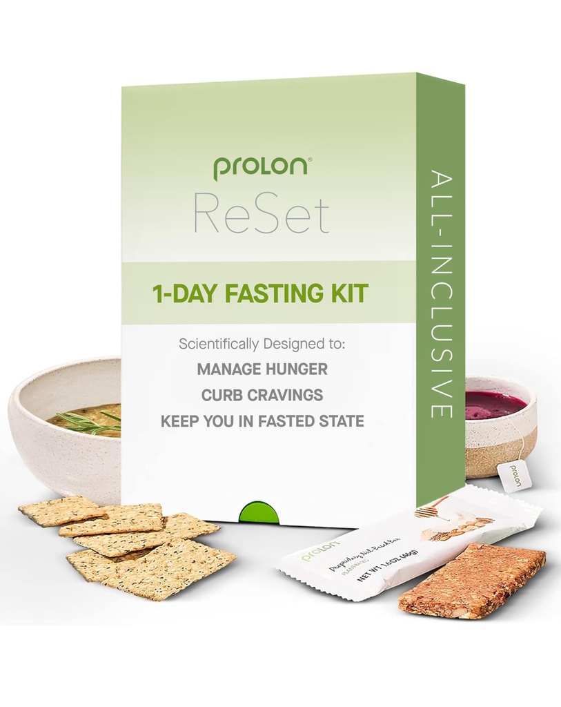 Prolon 1-Day Reset Fasting Kit | 패스트 푸드 | 지원 건강 에이징 & 체중 관리 | 저 칼로리, 플랜트 기반 식사 및 스낵 | 빠른 고장으로 개발 (1일 키트)