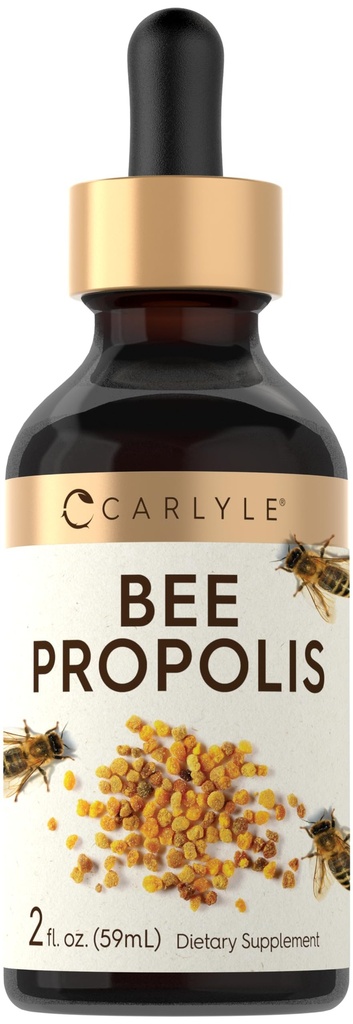 Carlyle Bee Propolis Tincture Drops | 2 Fl Oz | 액체 추출 | 비 GMO, 글루텐 무료 보충