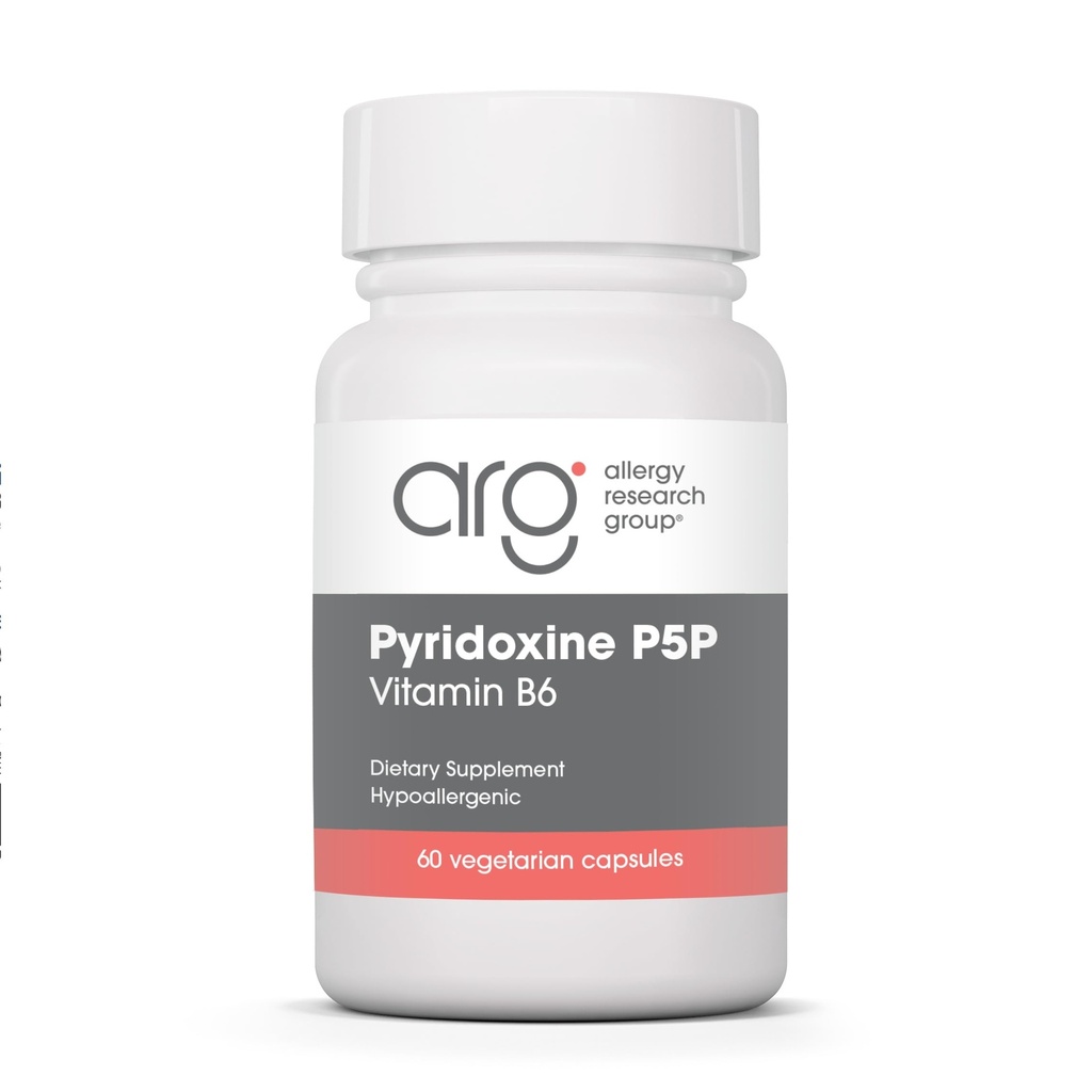 알레르기 연구 그룹 Pyridoxine P5P 보충교재 - 활동적인 비타민 B6 275mg, Pyridoxal-5-Phosphate, Metabolism 지원, Hypoallergenic의 채식 캡슐 - 60 조사