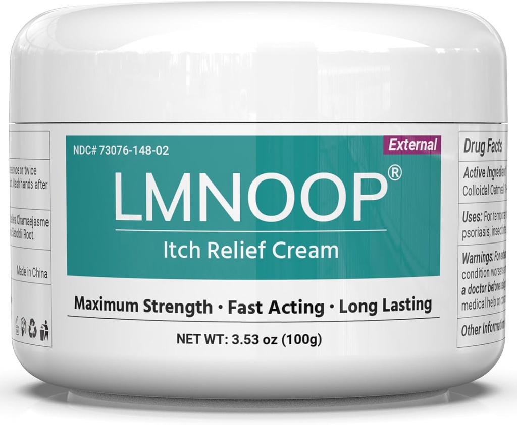 Anti Itch Cream, Extra Strength Anti-Itch Ointment, Relieves Rashes and Itching Caused by Insect Bites, Sunburns, Pet Hair, 먼지 접촉 알레르기 및 Poison Ivy, Poison Oak 및 Poison Sumac 3.53OZ