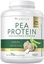 Carlyle Pea Protein Powder 7lb | 맛있지 않은 | 29G Protein | 남성과 여성용| 채식주의자, 비 GMO, 글루텐, 소이 프리