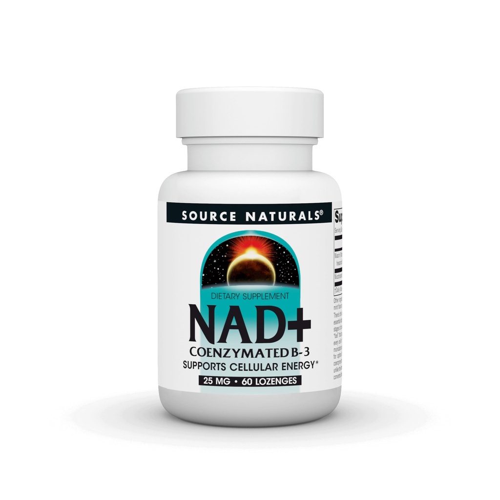 근원 Naturals NAD+의 Coenzymated B-3의 지원 세포 에너지*, 25 mg - 60 Lozenges
