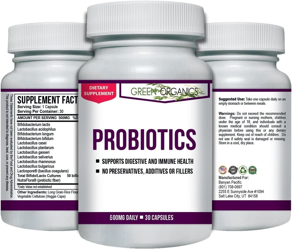 고급 Probiotics - 소화 및 면역 건강 지원