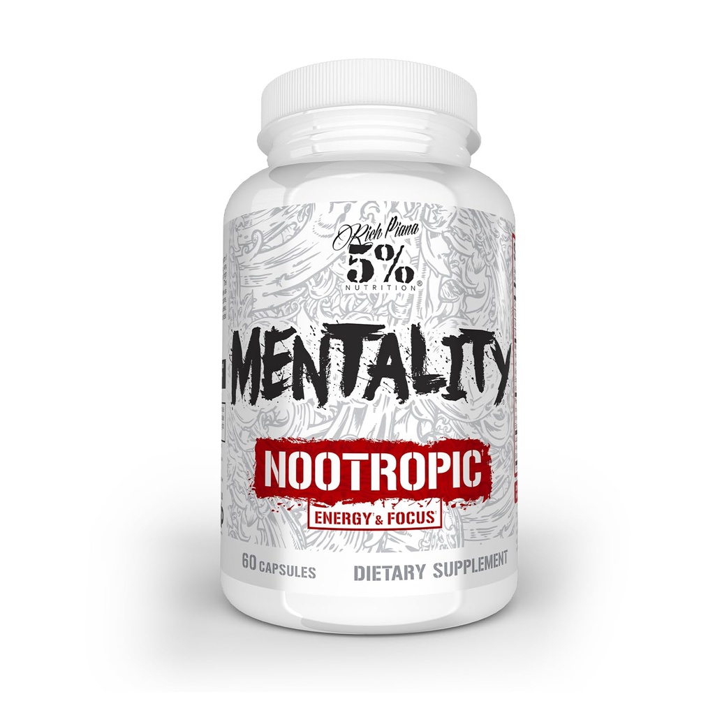 5% 영양 풍부한 피아나 성숙 Nootropic 혼합 | 뇌 부스터 보충 성능, 기억, 정신 명확성 | Ginseng, Ginkgo, L-Theanine, Choline, Huperzine, 60 캡슐 (30 일 공급)
