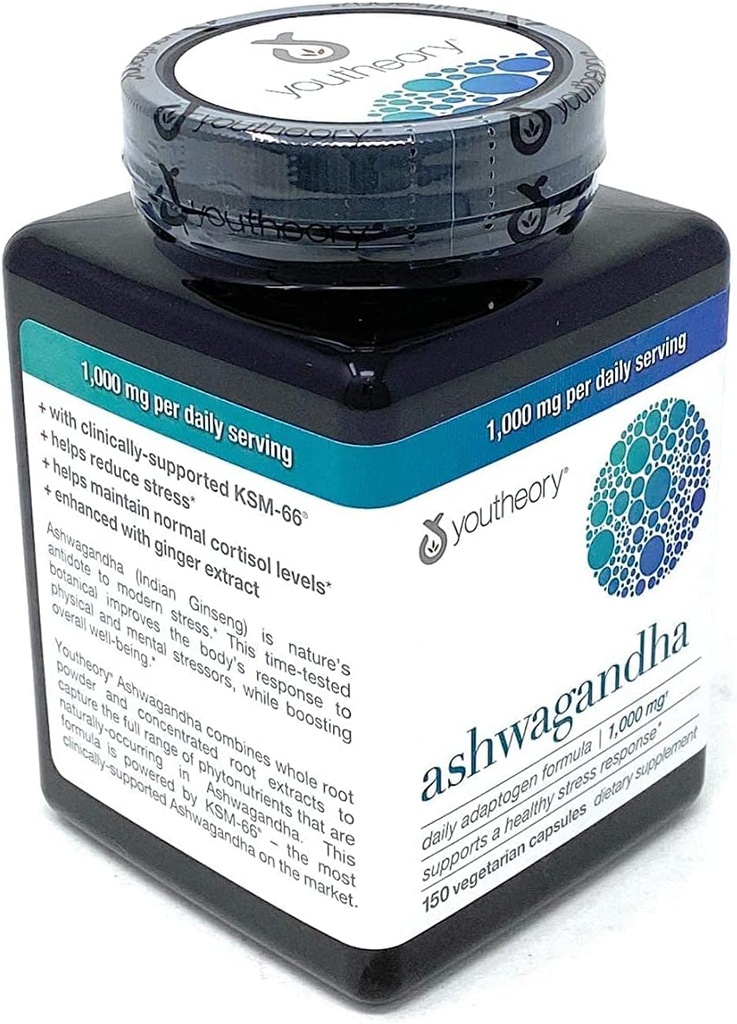 유기 KSM-66 Ashwagandha 채식주의자는 150의 캡슐, 매일 봉사 당 1000mg, 건강한 긴장 응답을 지원합니다