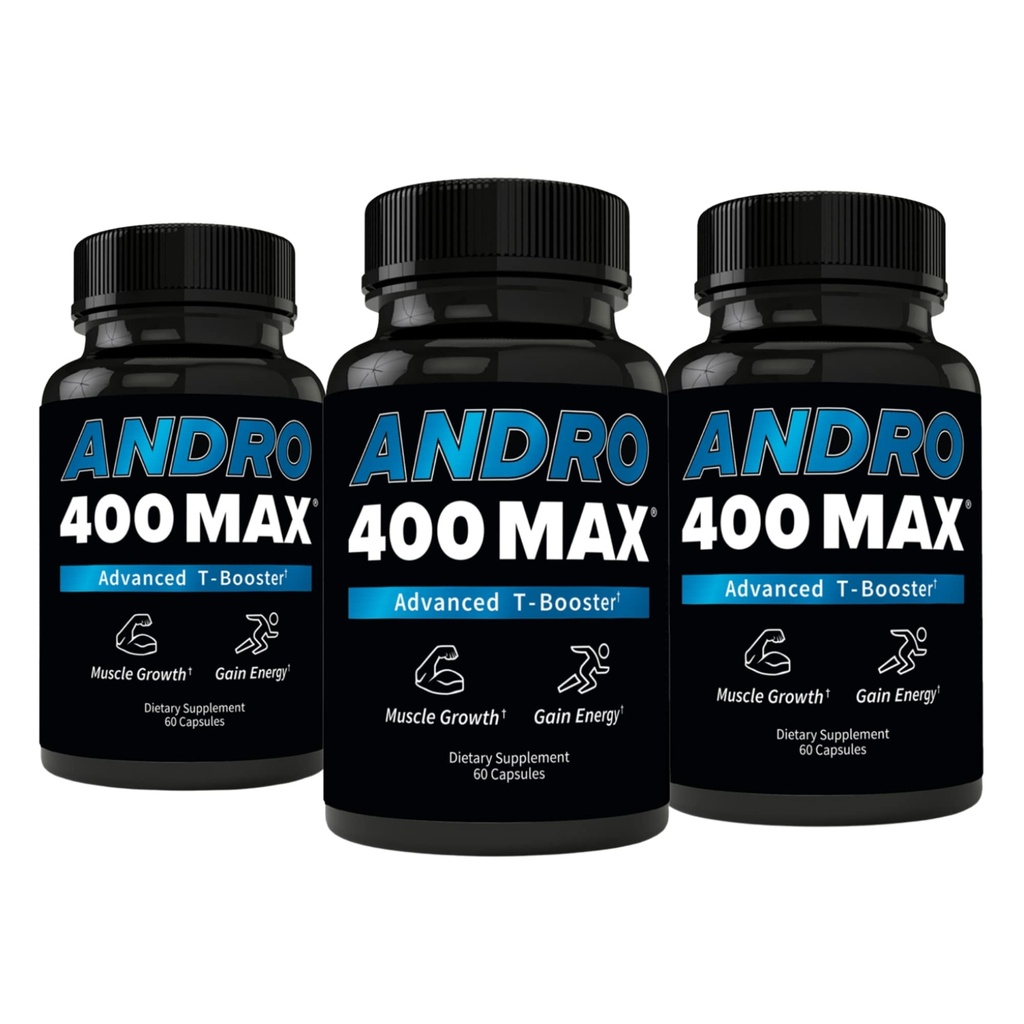 남성 및 여성을위한 Andro400 테스토스테론 지원 - Tongkat Ali, L-Arginine & L-Citrulline - 에너지, 활력 및 성능 - 180 캡슐, 180 일 공급