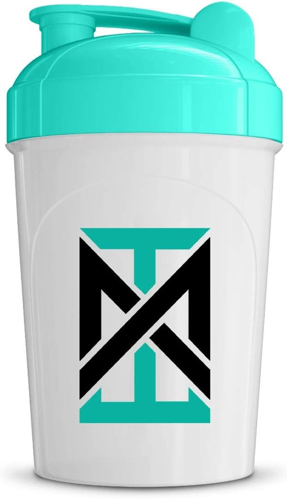 MIXT 에너지 셰이커 병, 16 온스. 셰이커 병, BPA 무료 & 뚜껑 섞는 기술 (16 oz, Teal)