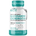 Nature's Fusions Glucosamine Chondroitin MSM Turmeric Boswellia - 합동 지원 보충교재 - 120의 캡슐 - Hyaluronic 산과 더불어 Chondroitin 황산염 캡슐 - 건강한 뼈를 지원합니다