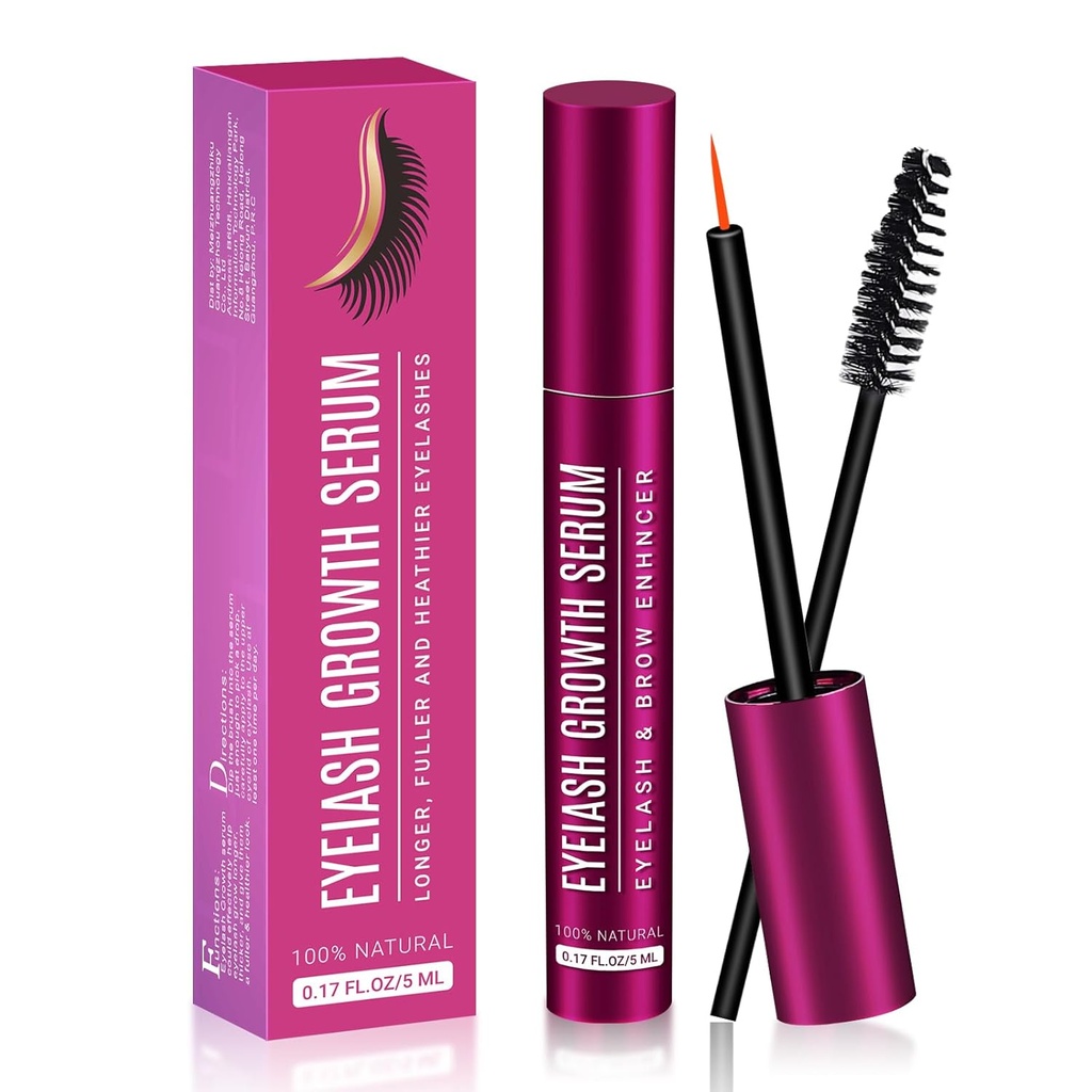 속눈썹 성장을위한 Lash Serum 5ML - 더 긴, 풀러 및 더 두꺼운 속눈썹을위한 프리미엄 공식 - Mesmerizing 결과를위한 자연의 힘을 발휘하지 마십시오.