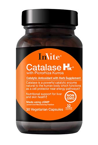 Invite 건강 Catalase Hx (Ppicrorhiza Kurroa 포함), 지원 Liver, 피부 건강, 비 GMO 규정식 보충교재, 30 채식 캡슐 (팩 1)
