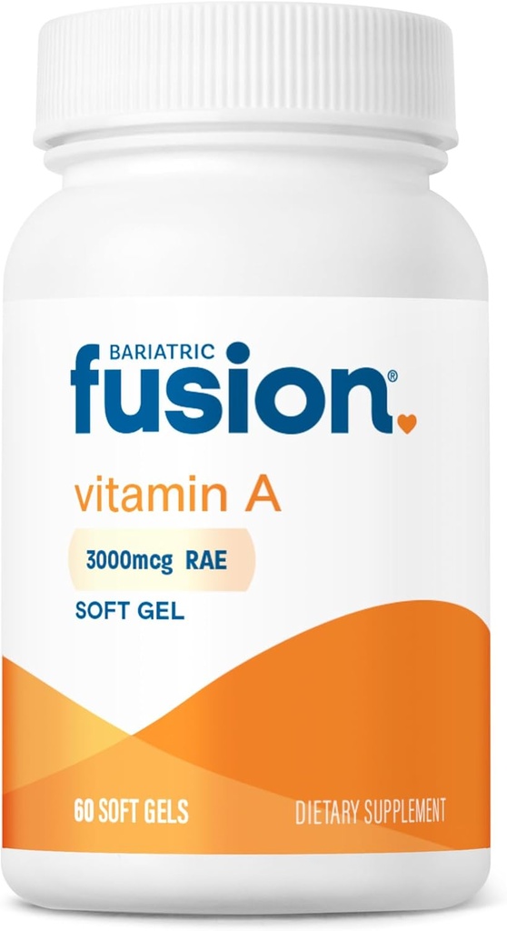 Bariatric Fusion 비타민 A, Retinyl Palmitate의 3000 mcg, 포스트 Bariatric 수술 보충교재, 60 조사