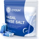 120PCS 소금 사선 패킷 Sinus Nasal Rinse Neti Pot, 개별적으로 포장 2.34G Nasal 세척 관개 시스템 Nose Cleaner Saline Refill Packets