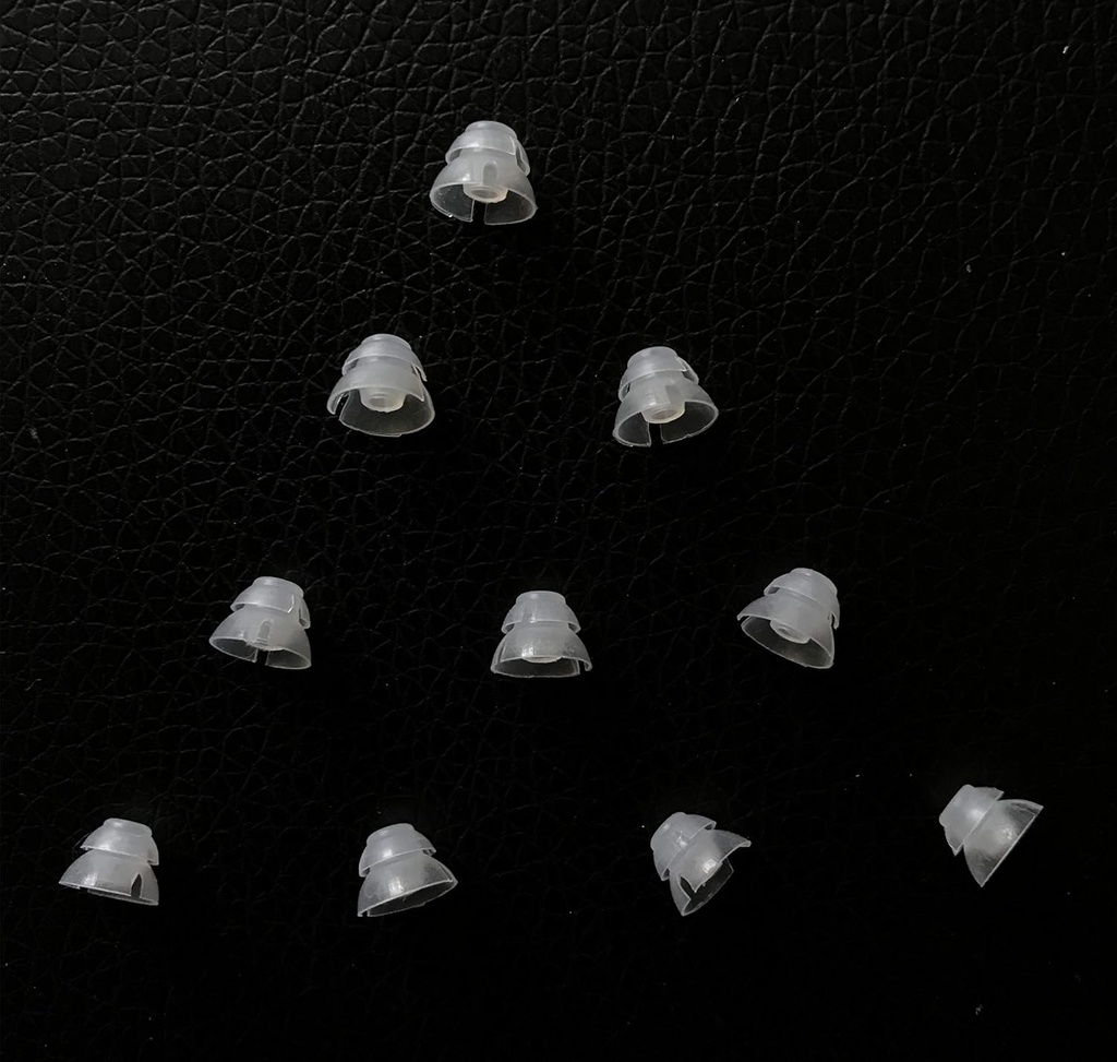 Jungle Care® (6mm Small * 10pc) Double Layer Magic Hearing Aid Domes 편안한 PSAP (개인 사운드 앰프 제품) 키트 이어 팁 보이지 않는, RIC을 제외하고 오픈 에어 (오픈 피팅)에 완벽한